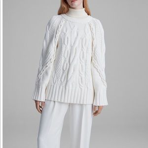 Club Monaco Cotton & wool Sweater, Size S, White